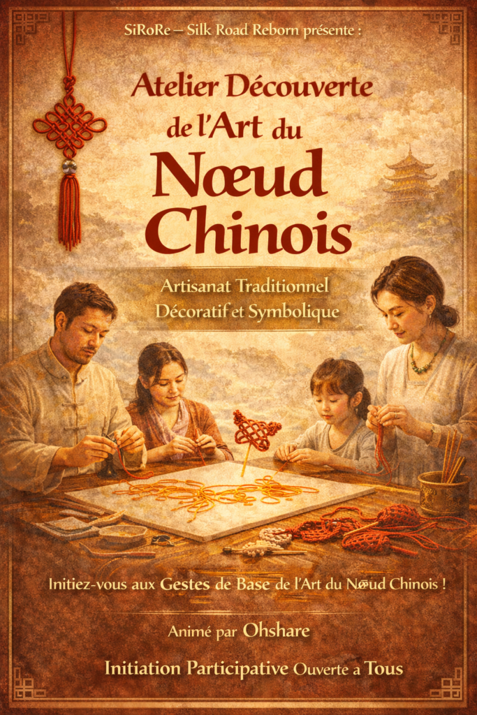 SiRoRe – Silk Road Reborn _ Atelier de nœud chinois_ découverte d’un savoir-faire traditionnel