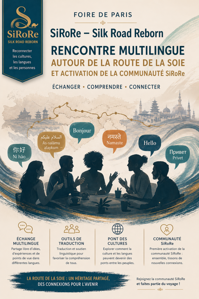 SiRoRe – Silk Road Reborn _ Rencontre multilingue autour de la Route de la Soie et activation de la communauté SiRoRe