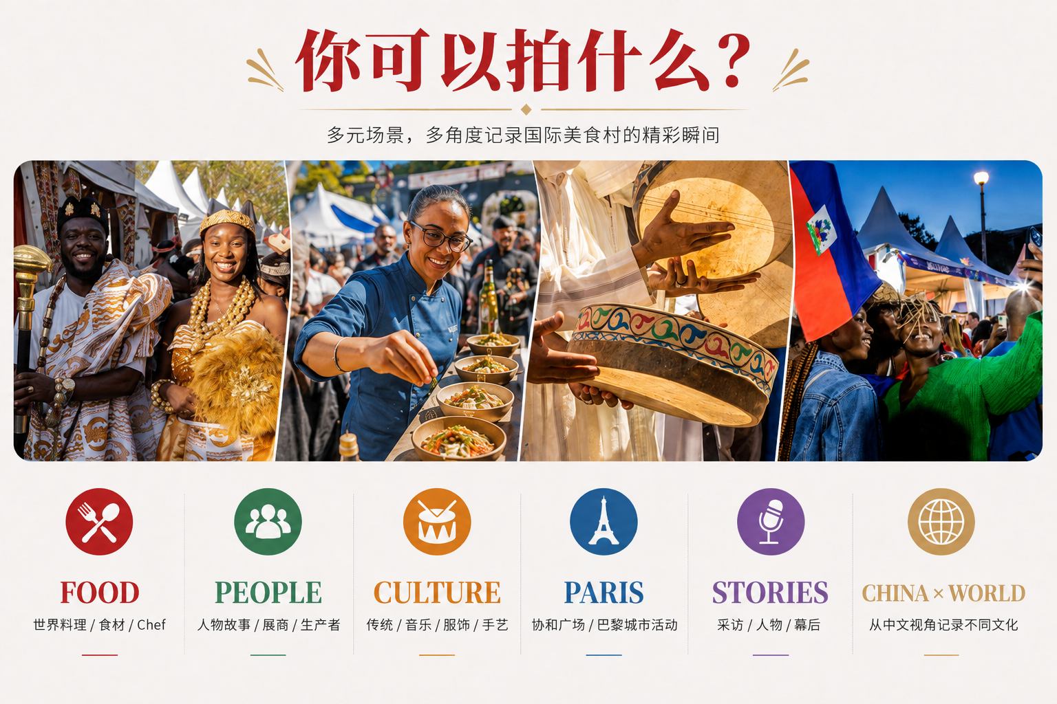 国际美食村内容创作方向